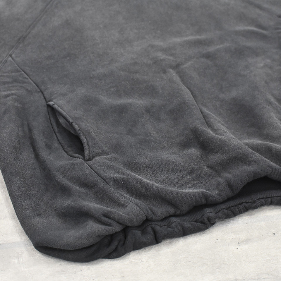 THE JEAN PIERRE / Pigmentdye Dove Turtle Sweat Shirt - FADE BLACK
