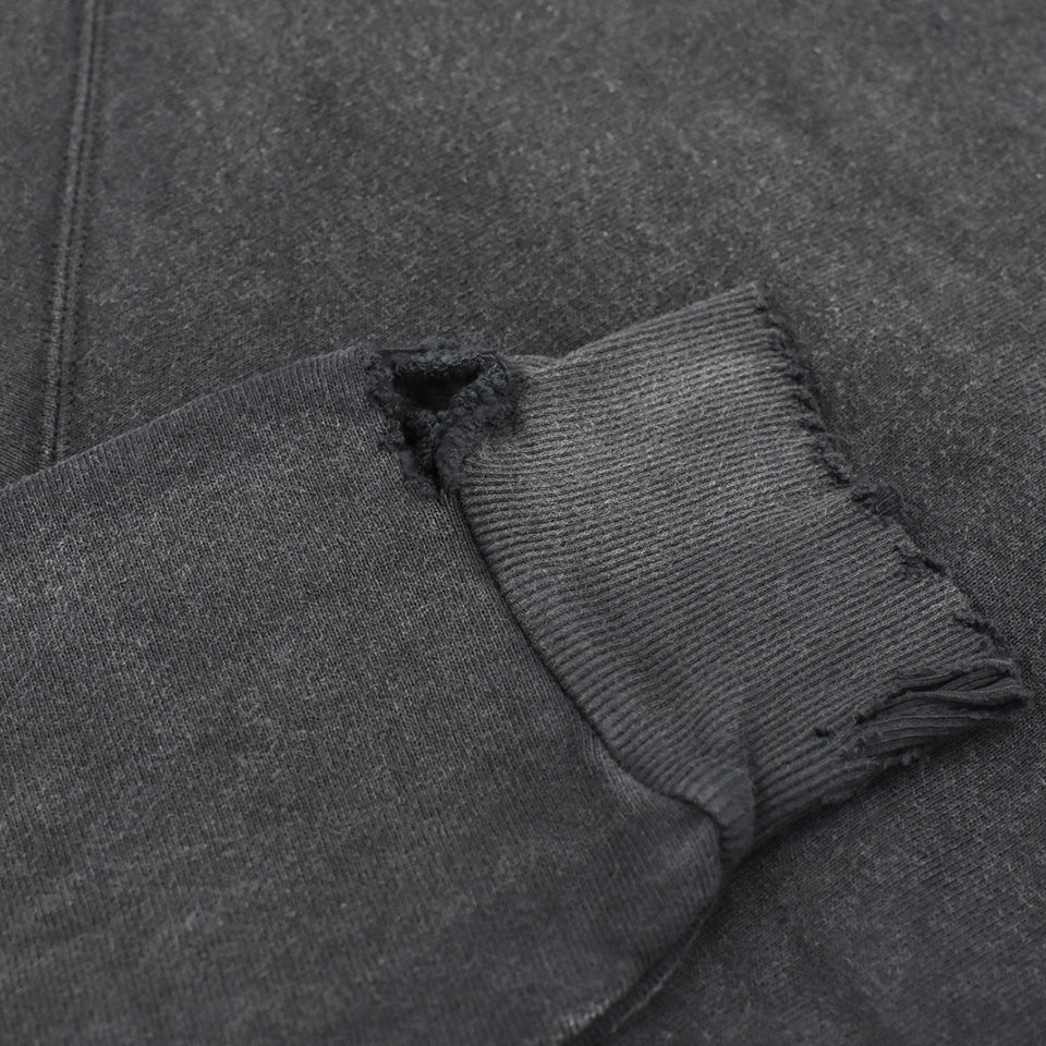 THE JEAN PIERRE / Pigmentdye Dove Turtle Sweat Shirt - FADE BLACK