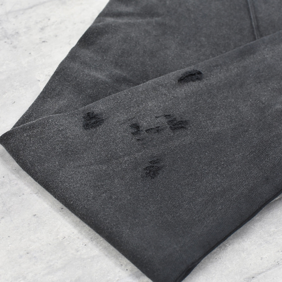 THE JEAN PIERRE / Pigmentdye Dove Turtle Sweat Shirt - FADE BLACK