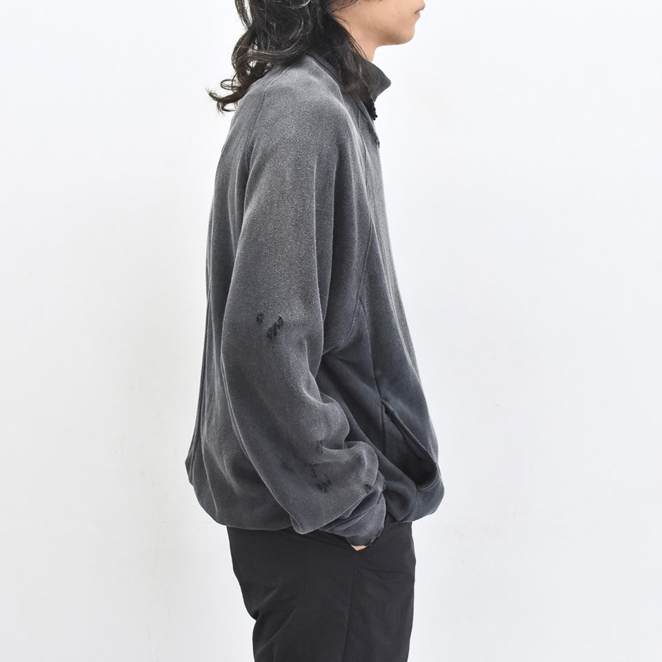 THE JEAN PIERRE / Pigmentdye Dove Turtle Sweat Shirt - FADE BLACK