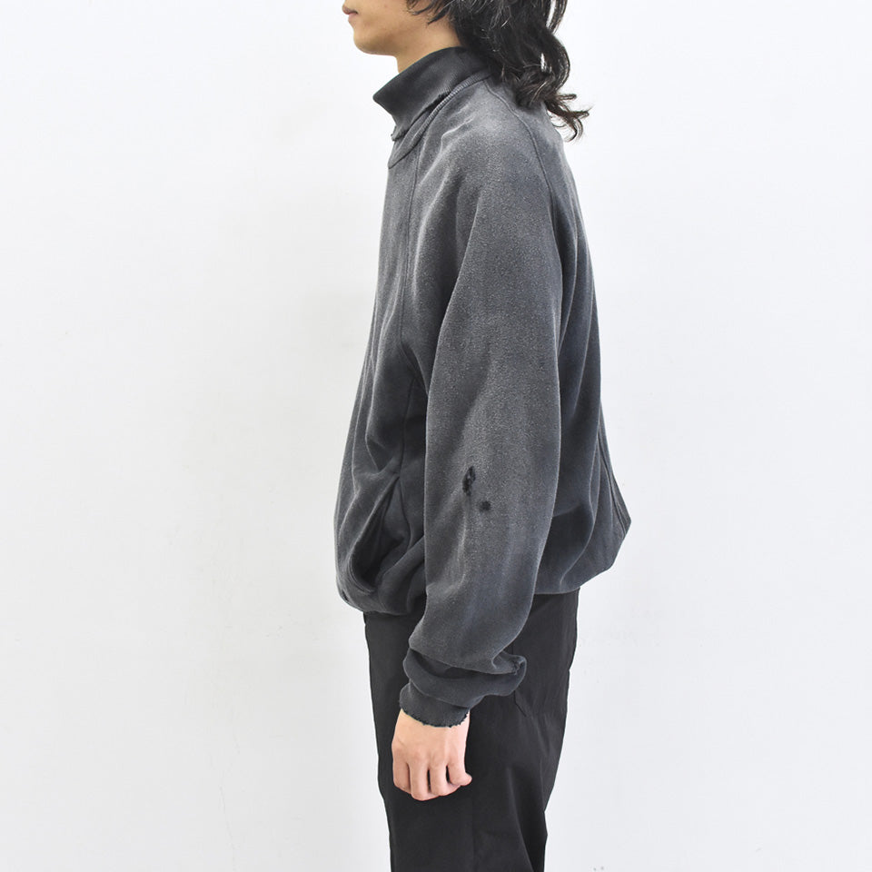 THE JEAN PIERRE / Pigmentdye Dove Turtle Sweat Shirt - FADE BLACK