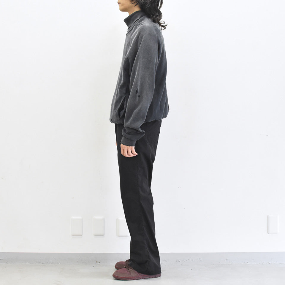 THE JEAN PIERRE / Pigmentdye Dove Turtle Sweat Shirt - FADE BLACK