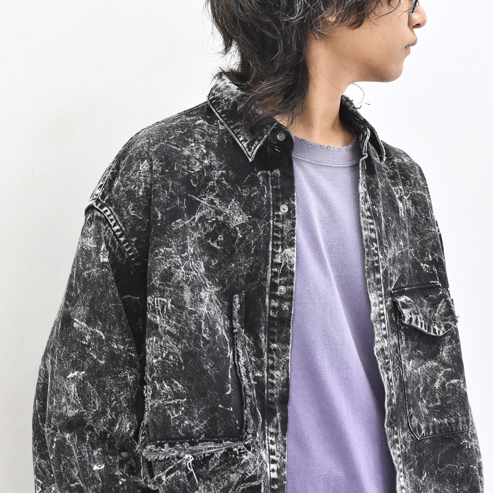 THE JEAN PIERRE / Grunge Denim Shirt - CONTRUST