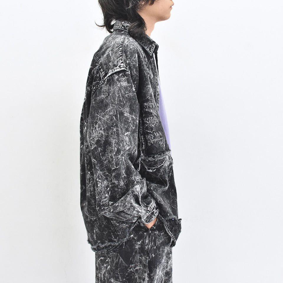 THE JEAN PIERRE / Grunge Denim Shirt - CONTRUST