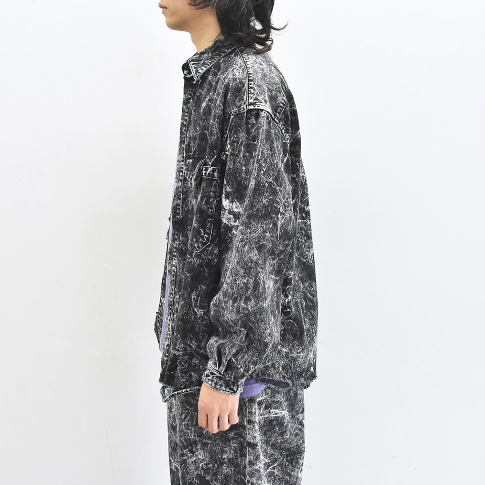 THE JEAN PIERRE / Grunge Denim Shirt - CONTRUST