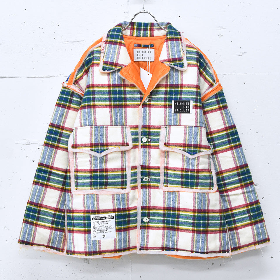 JUVENILE HALL ROLLCALL / 2133 NC KTG SHIRT JACKET - WHITE/RED