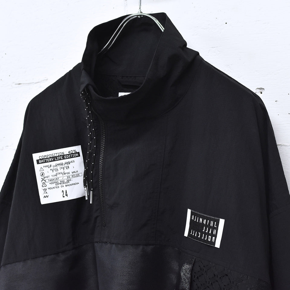 JUVENILE HALL ROLLCALL / 2096 CMP STD ANORAK - BLACK/GRITTER