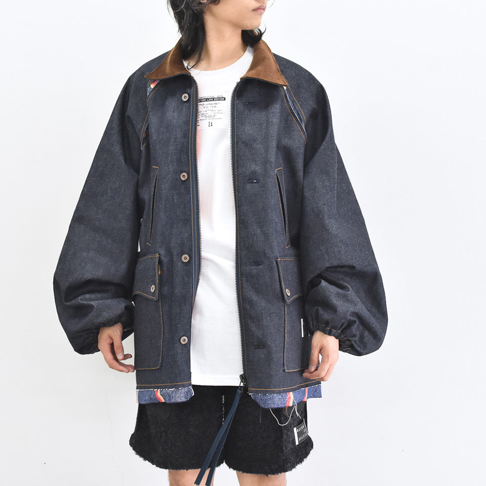 JUVENILE HALL ROLLCALL / 2094 INDIGO UKT FLD JACKET - INDIGO