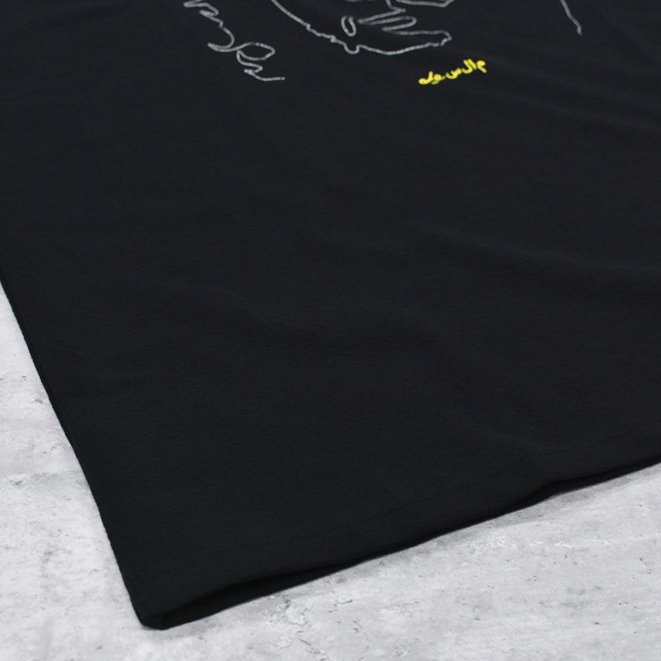 STOF / Oversized Relax Tee/che embroi - BLACK