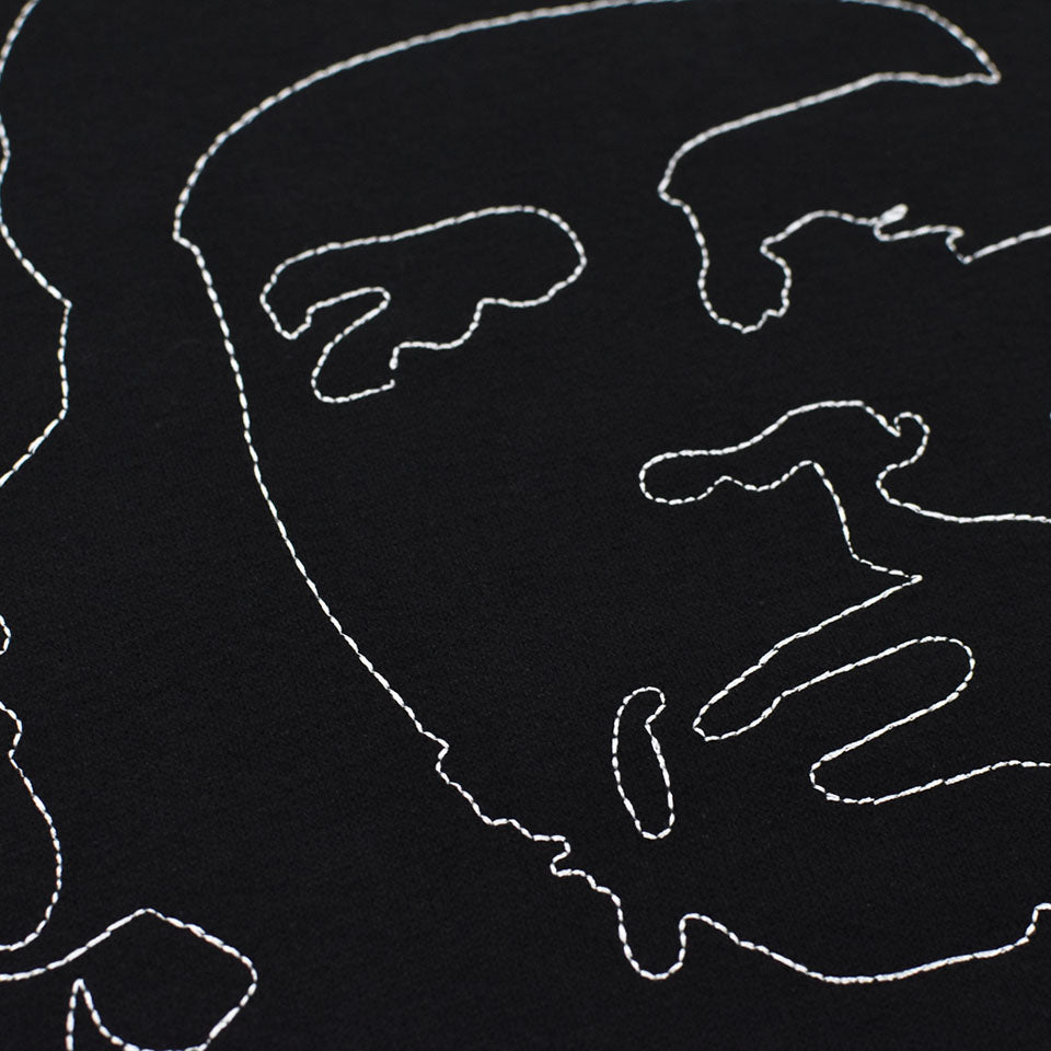 STOF / Oversized Relax Tee/che embroi - BLACK