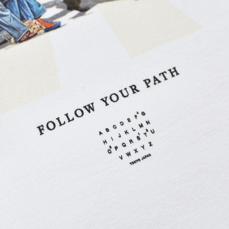 STOF / Oversized Relax Tee/each path - WHITE