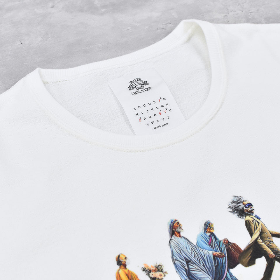 STOF / Oversized Relax Tee/each path - WHITE