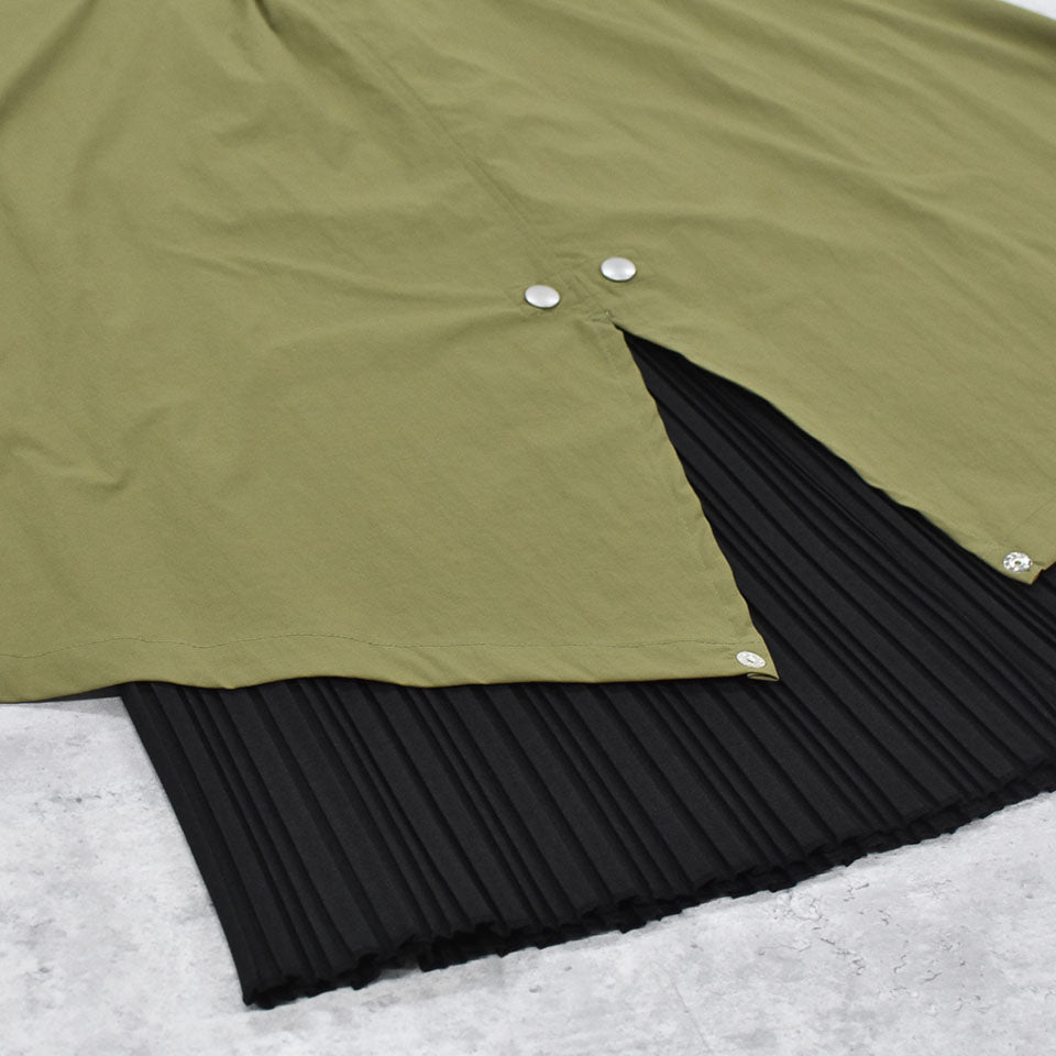 STOF / Trompe l’oeil Layer Skirt - KHAKI