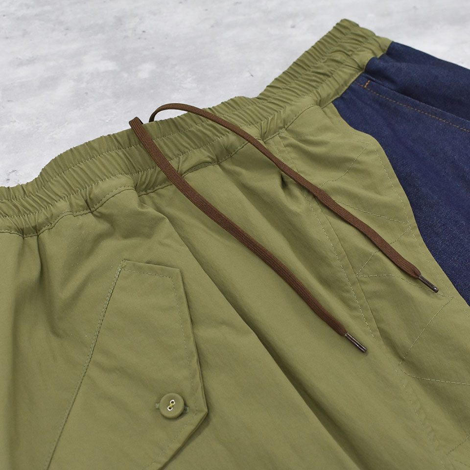 STOF / Trompe l’oeil Layer Skirt - KHAKI