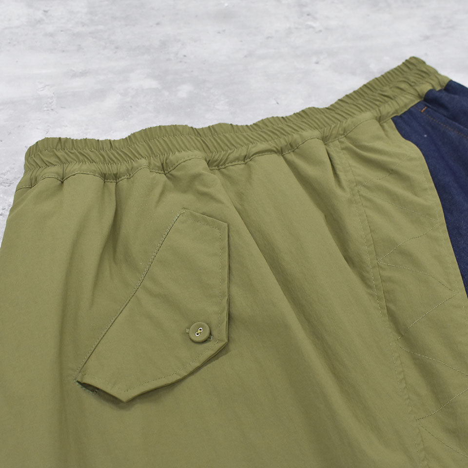 STOF / Trompe l’oeil Layer Skirt - KHAKI