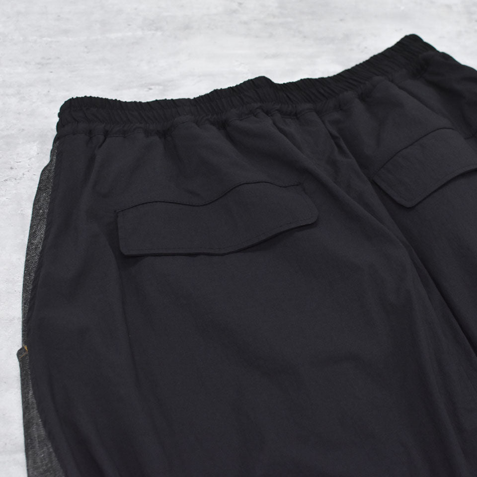 STOF / Trompe l’oeil Layer Skirt - BLACK