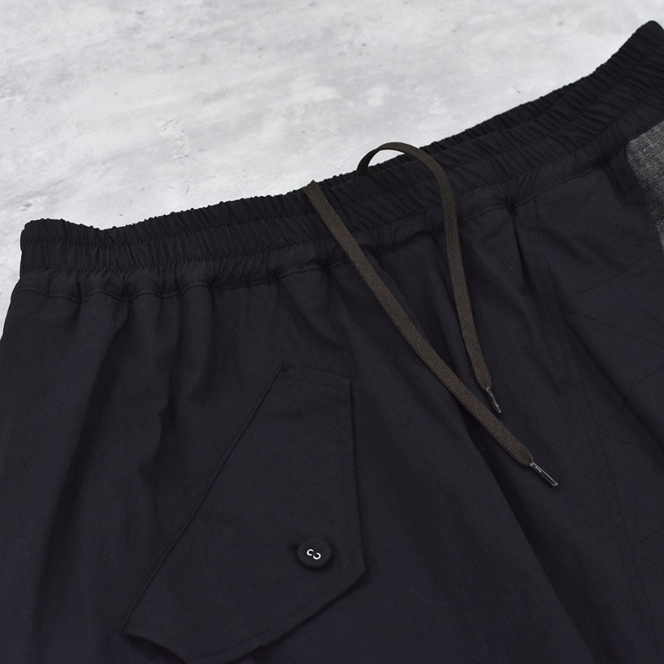 STOF / Trompe l’oeil Layer Skirt - BLACK