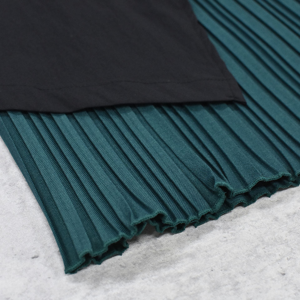 STOF / Trompe l’oeil Layer Skirt - BLACK