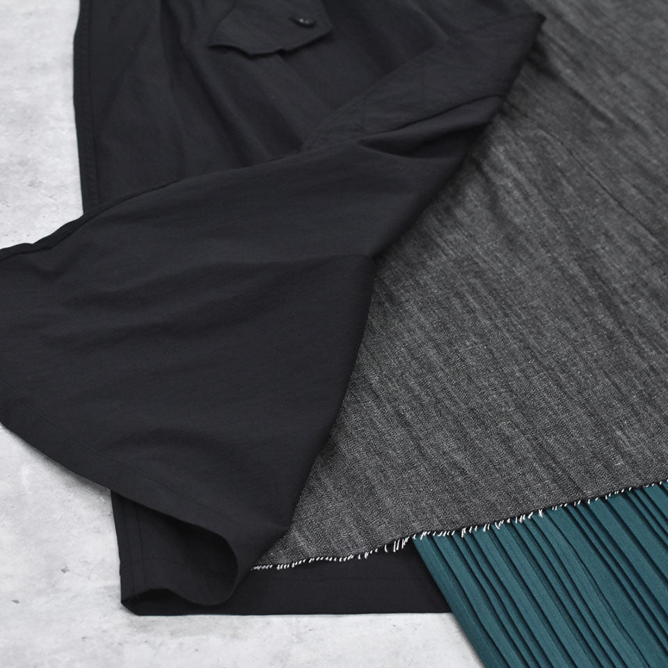 STOF / Trompe l’oeil Layer Skirt - BLACK