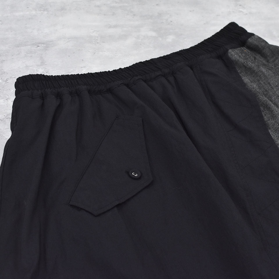 STOF / Trompe l’oeil Layer Skirt - BLACK