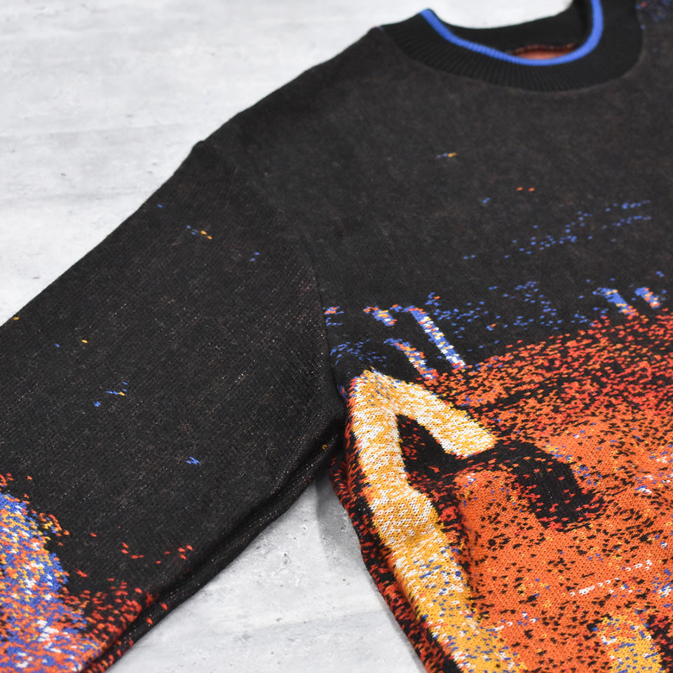 STOF / Double Exposure Knit Sweater - VOLCAN