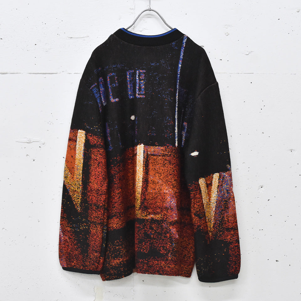STOF / Double Exposure Knit Sweater - VOLCAN