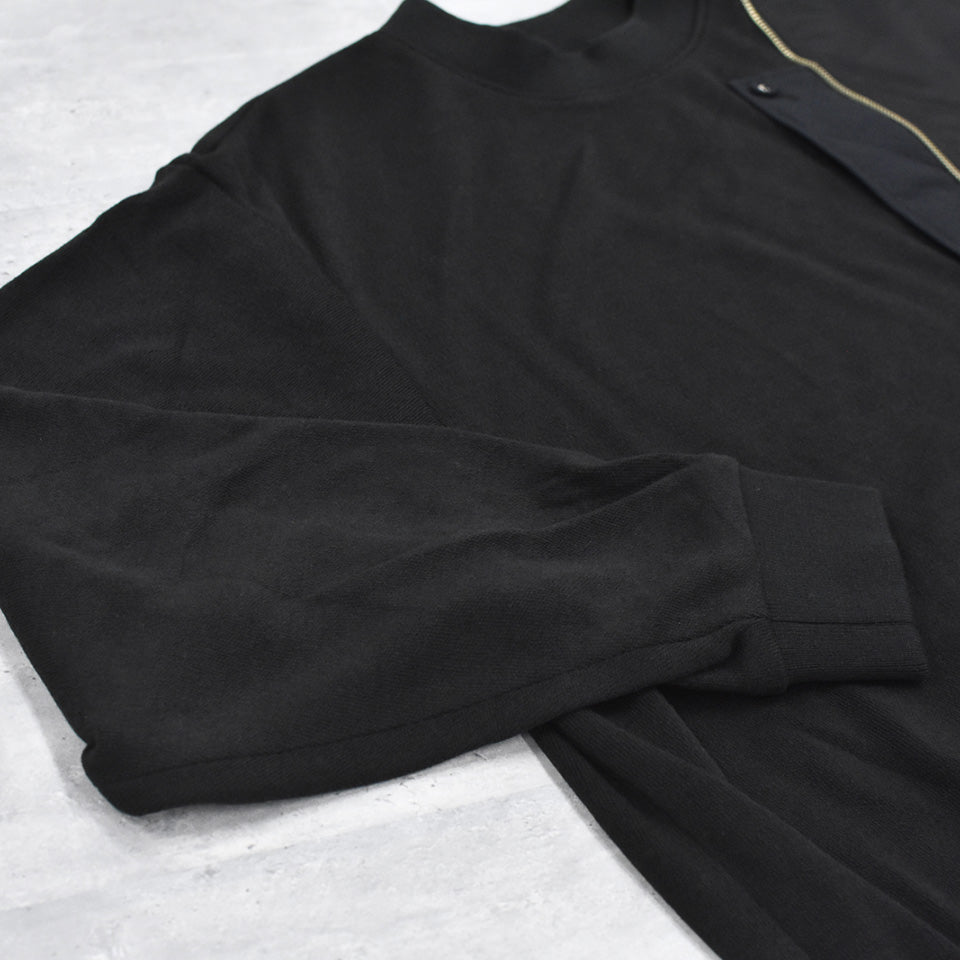 STOF / Trompe l’oeil Pulover - BLACK