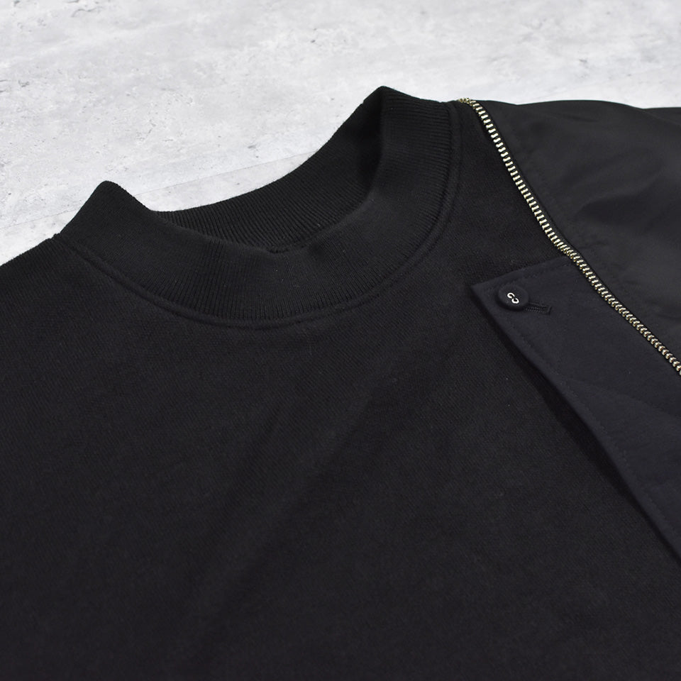STOF / Trompe l’oeil Pulover - BLACK