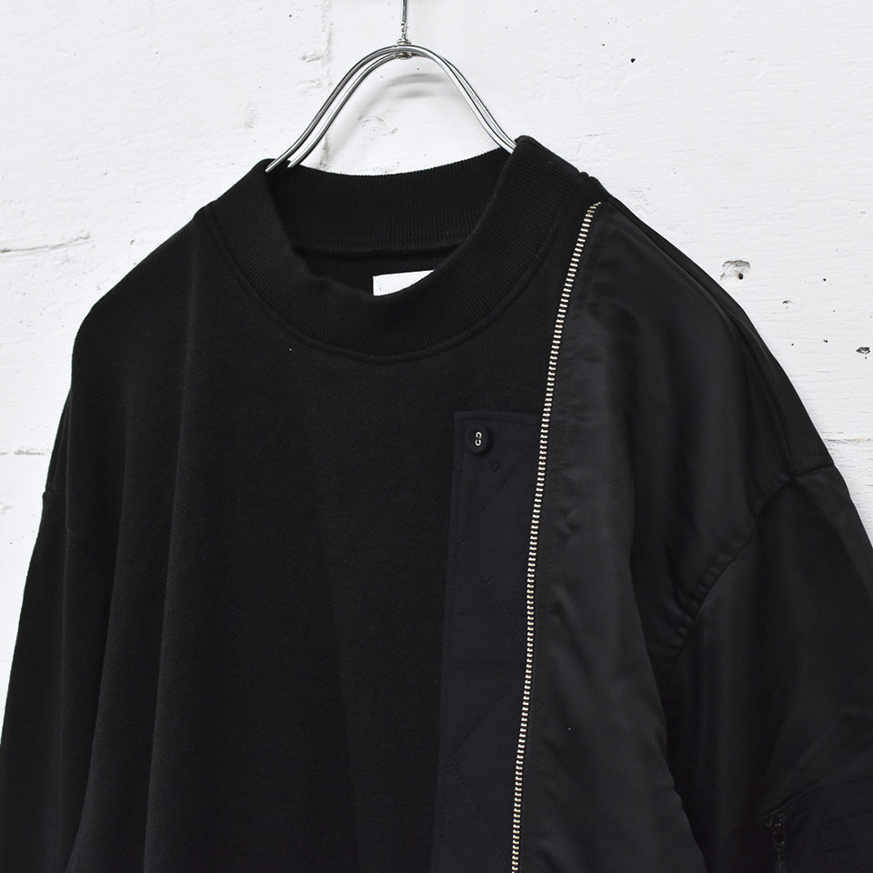 STOF / Trompe l’oeil Pulover - BLACK