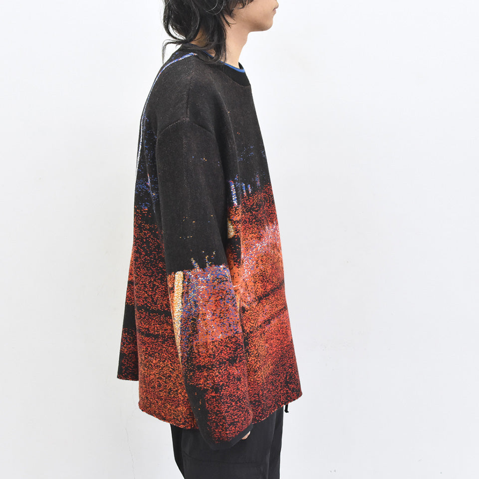 STOF / Double Exposure Knit Sweater - VOLCAN
