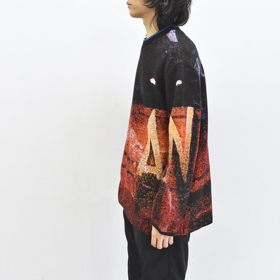 STOF / Double Exposure Knit Sweater - VOLCAN