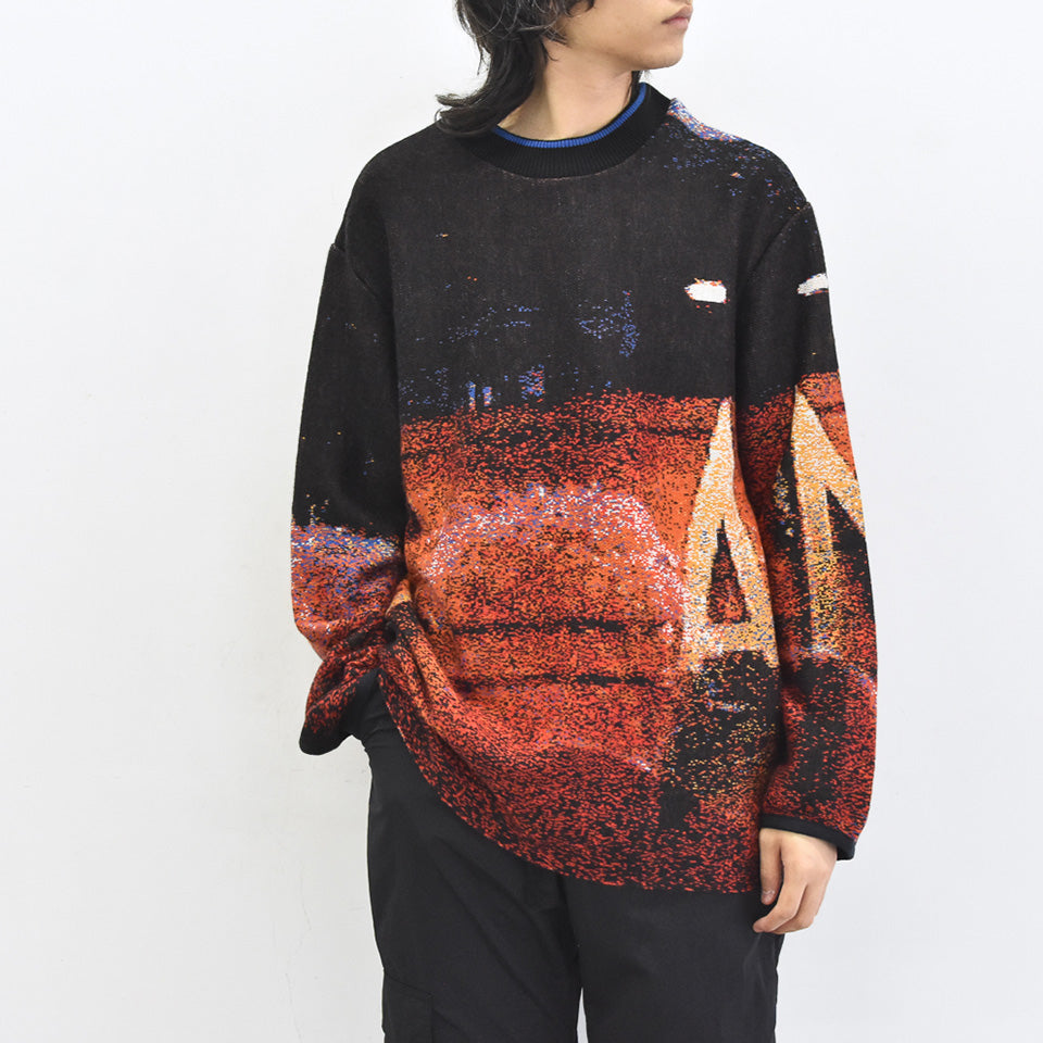 STOF / Double Exposure Knit Sweater - VOLCAN