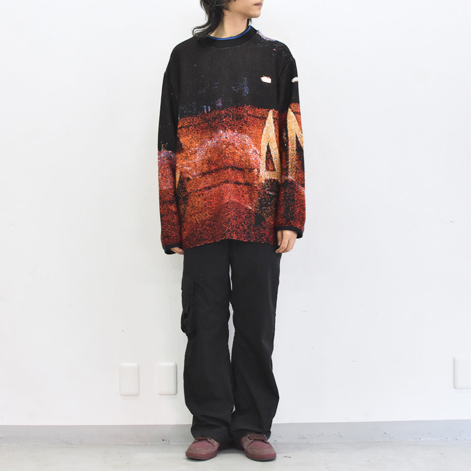 STOF / Double Exposure Knit Sweater - VOLCAN