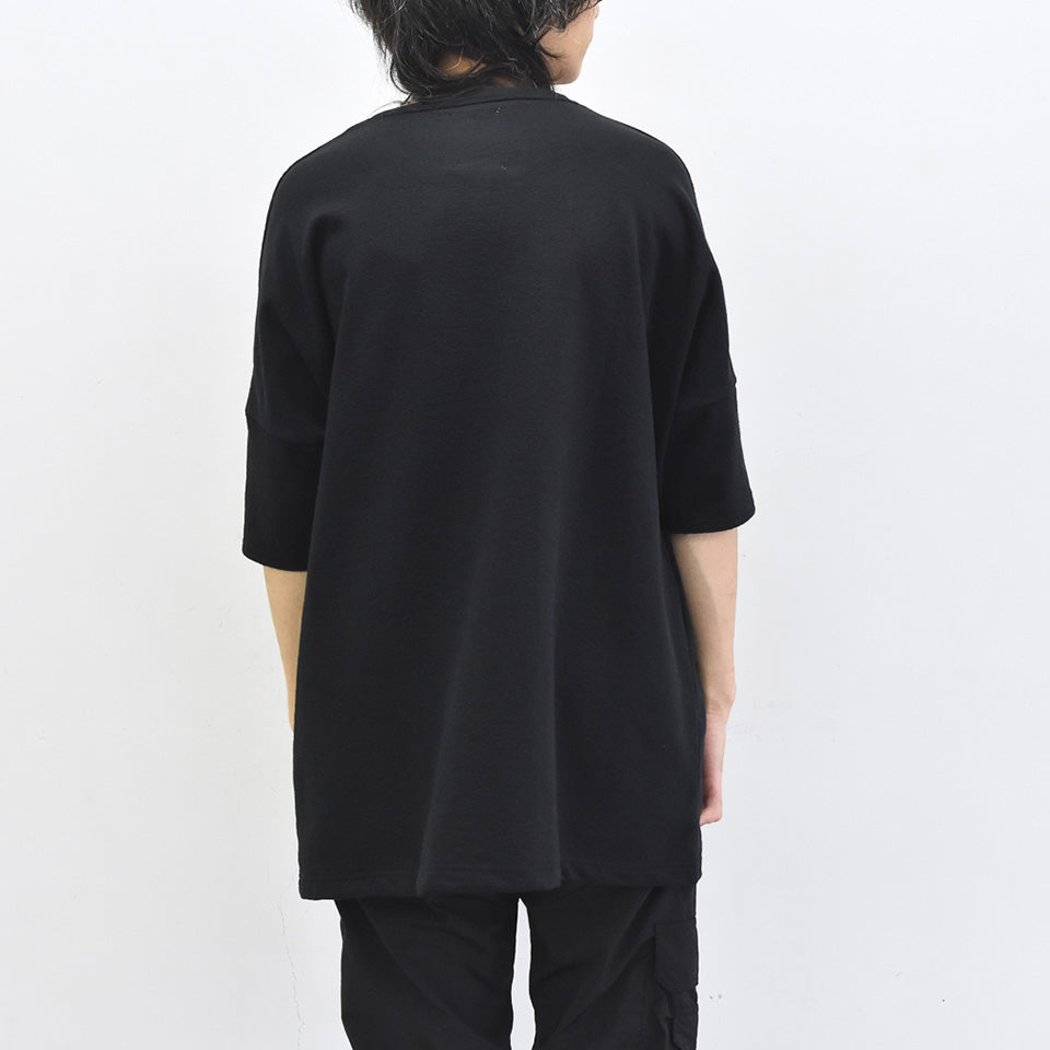 STOF / Oversized Relax Tee/che embroi - BLACK