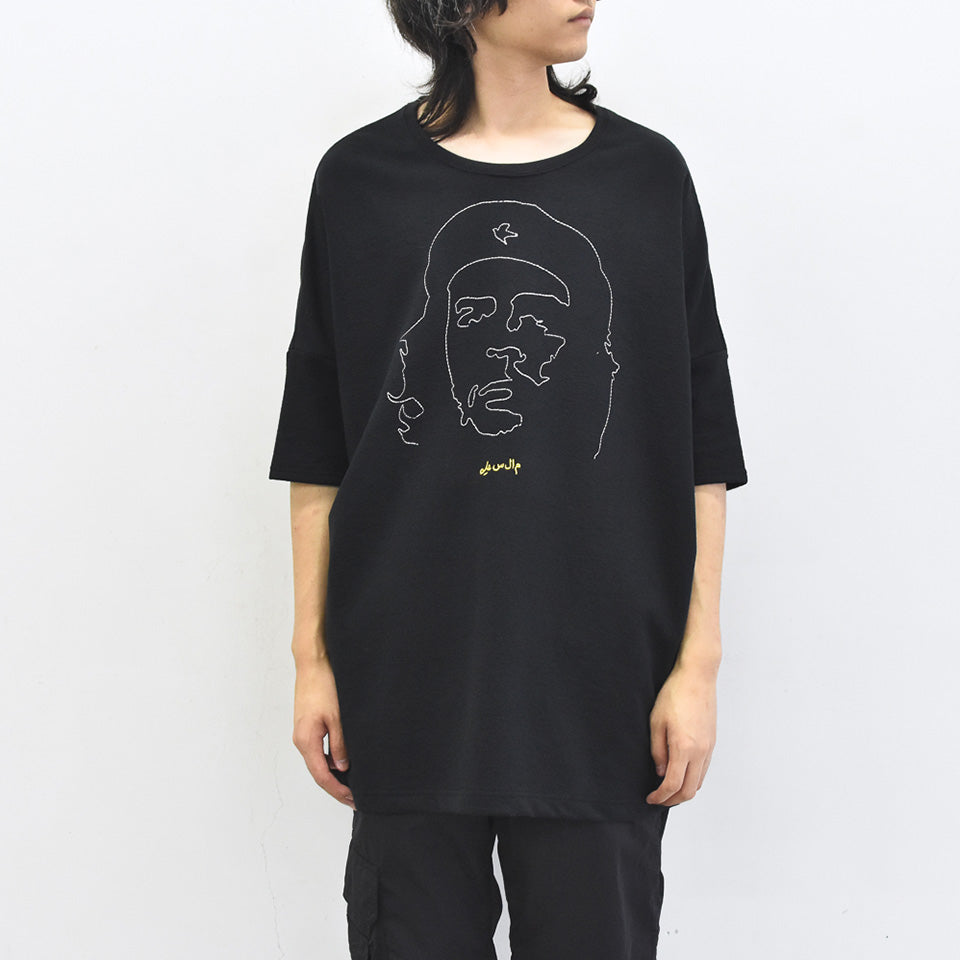 STOF / Oversized Relax Tee/che embroi - BLACK