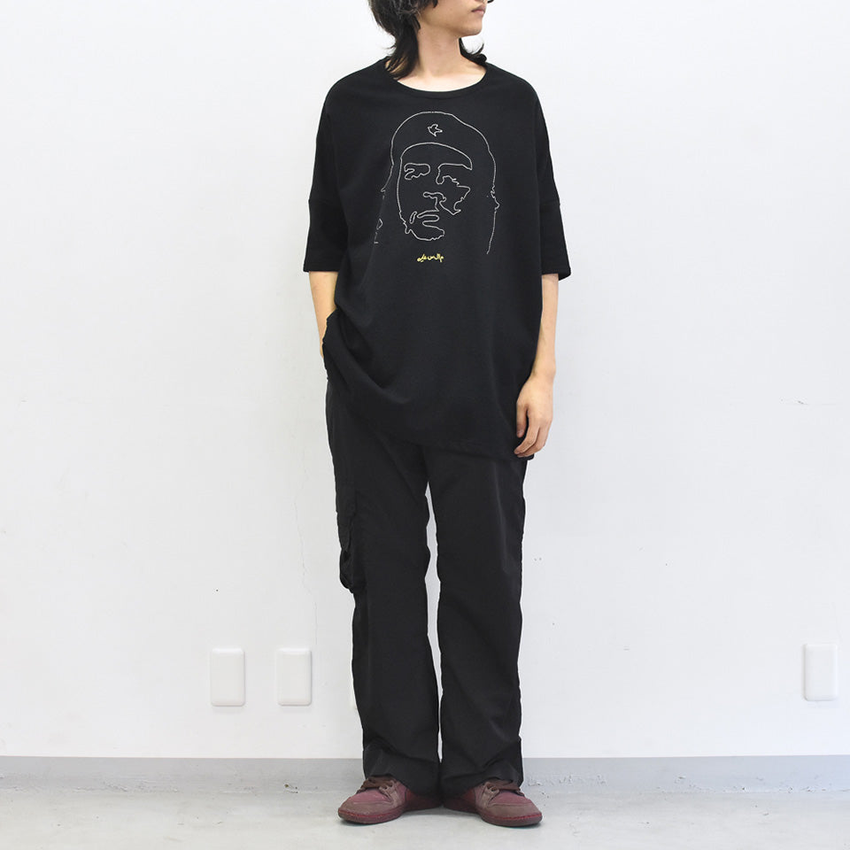 STOF / Oversized Relax Tee/che embroi - BLACK
