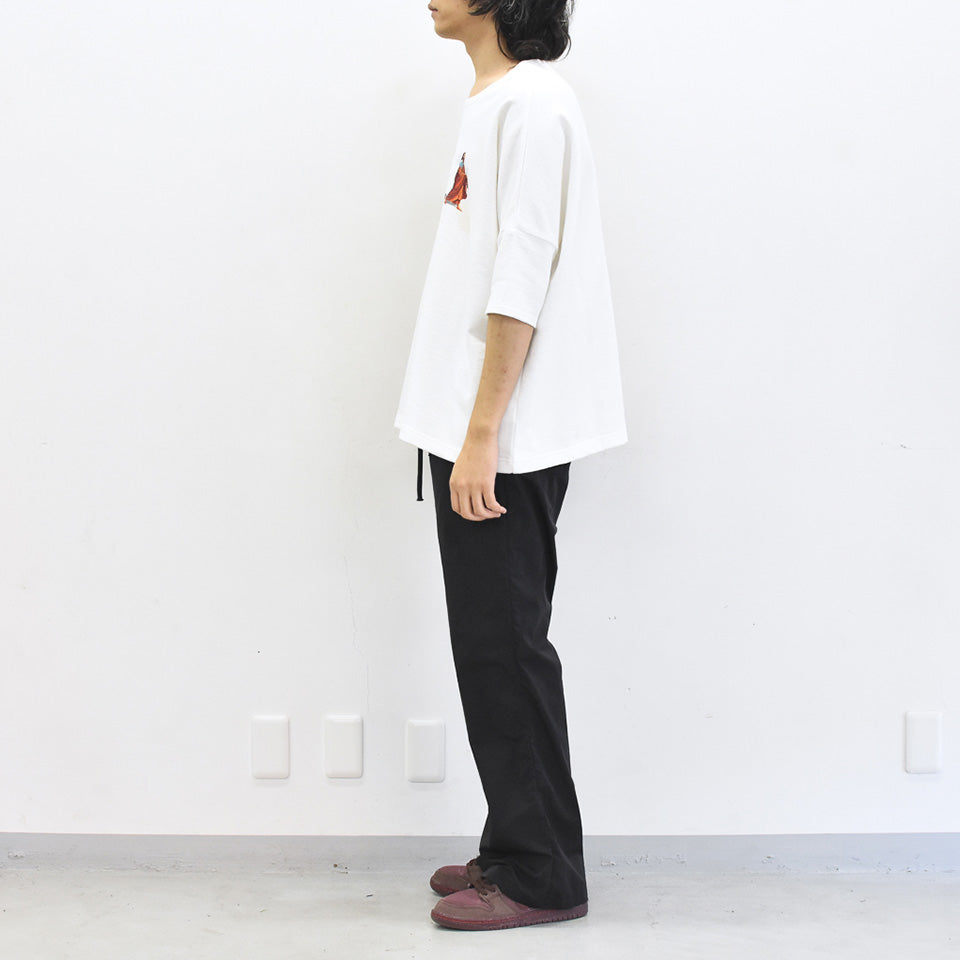 STOF / Oversized Relax Tee/each path - WHITE