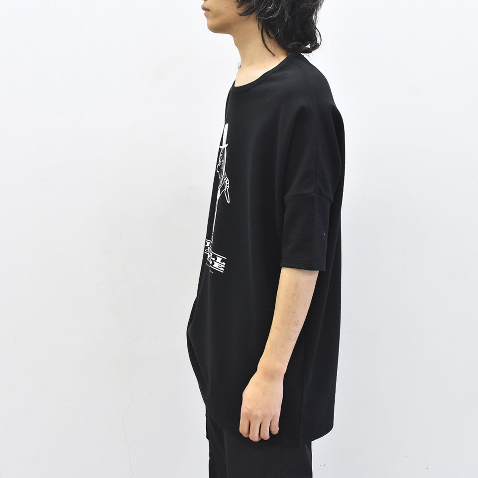 STOF / Oversized Relax Tee/J&H - BLACK