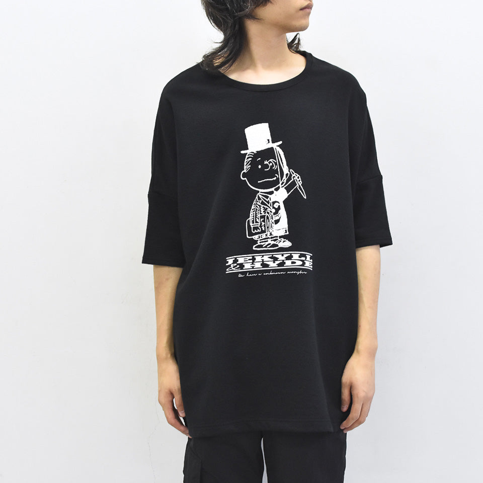 STOF / Oversized Relax Tee/J&H - BLACK