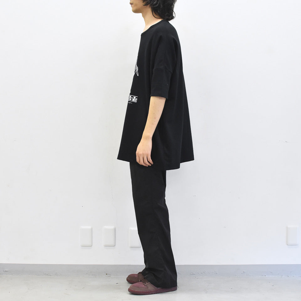 STOF / Oversized Relax Tee/J&H - BLACK