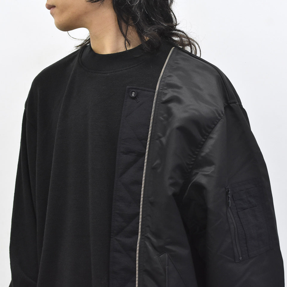 STOF / Trompe l’oeil Pulover - BLACK