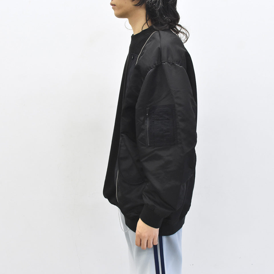 STOF / Trompe l’oeil Pulover - BLACK