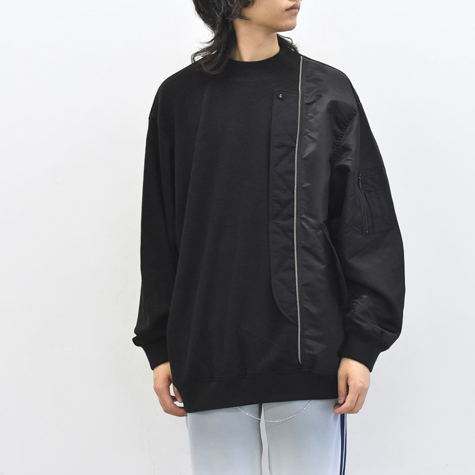 STOF / Trompe l’oeil Pulover - BLACK