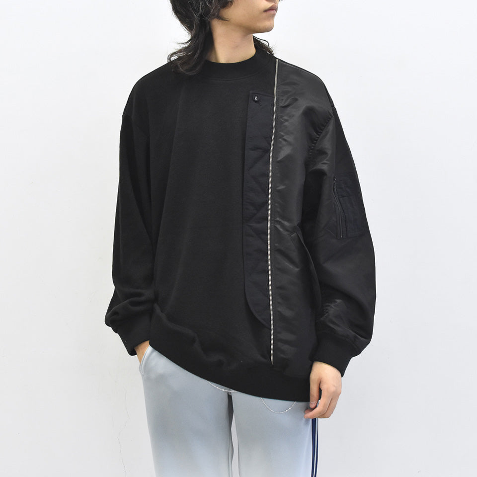STOF / Trompe l’oeil Pulover - BLACK
