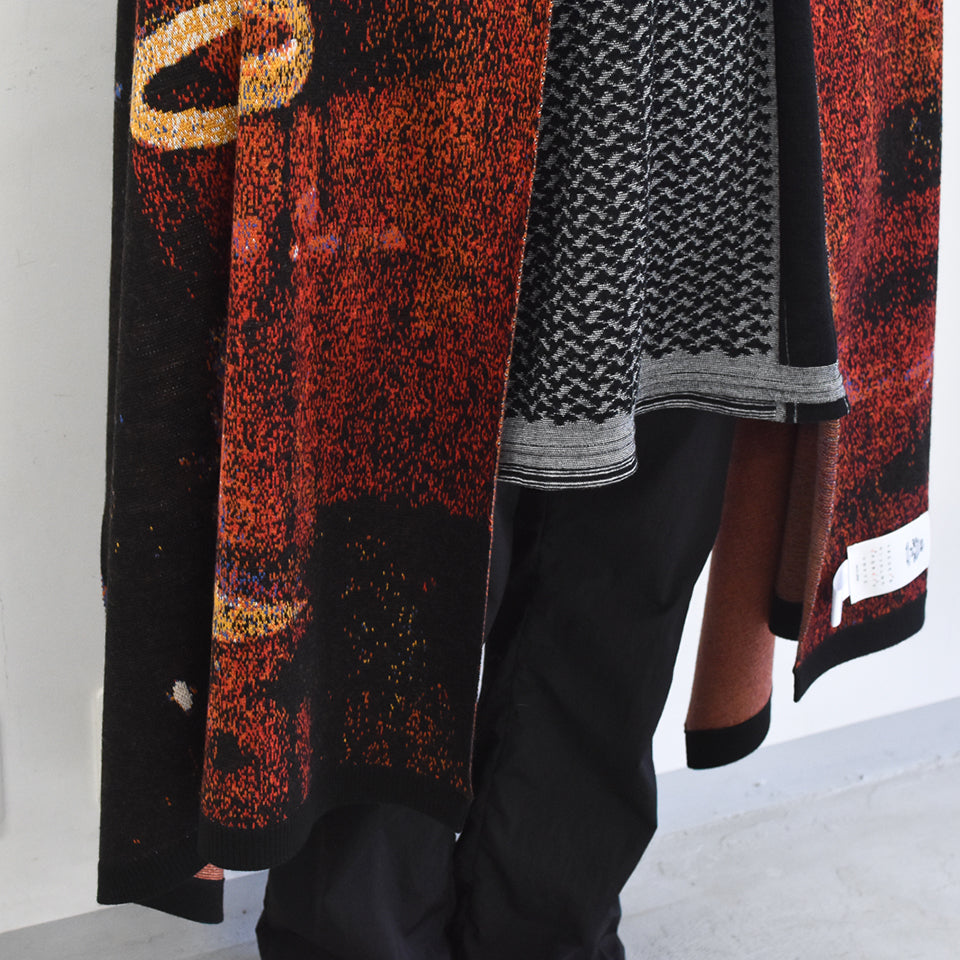 STOF / Double Exposure Knit Stole - VOLCAN