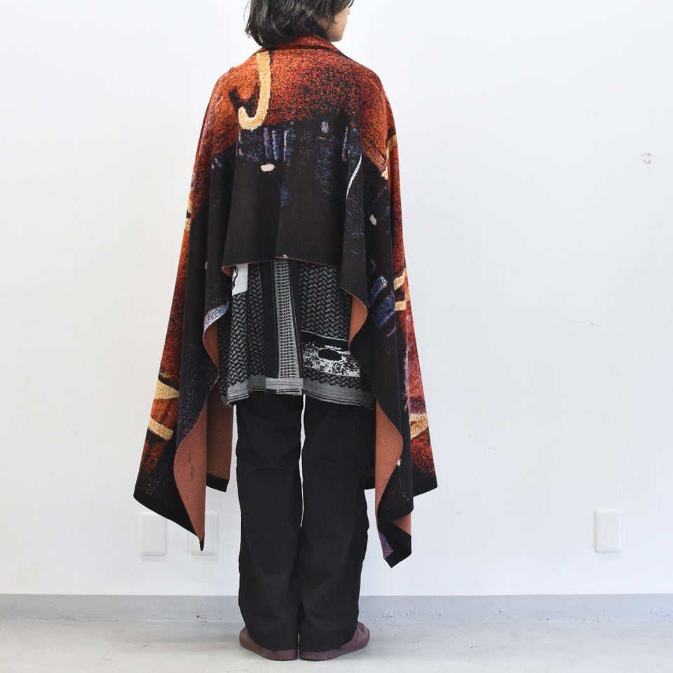 STOF / Double Exposure Knit Stole - VOLCAN