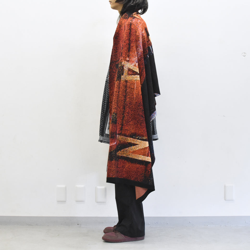 STOF / Double Exposure Knit Stole - VOLCAN