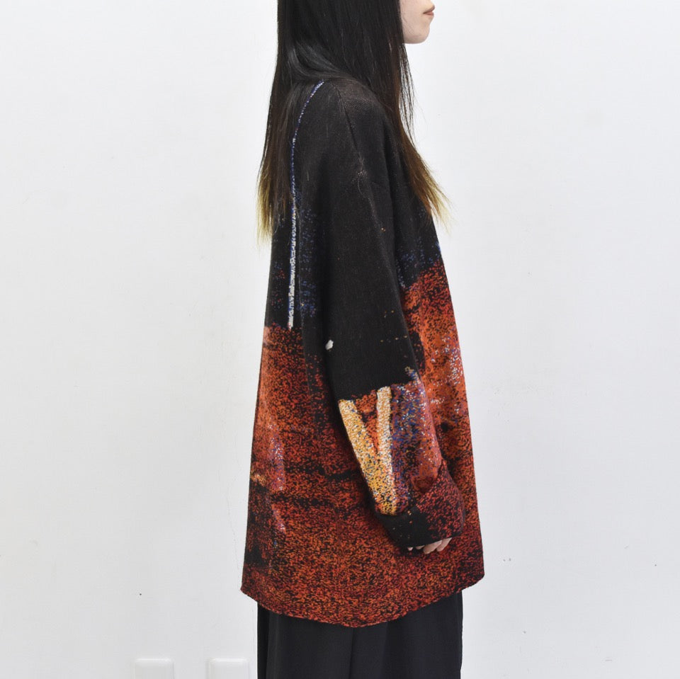 STOF / Double Exposure Knit Sweater - VOLCAN
