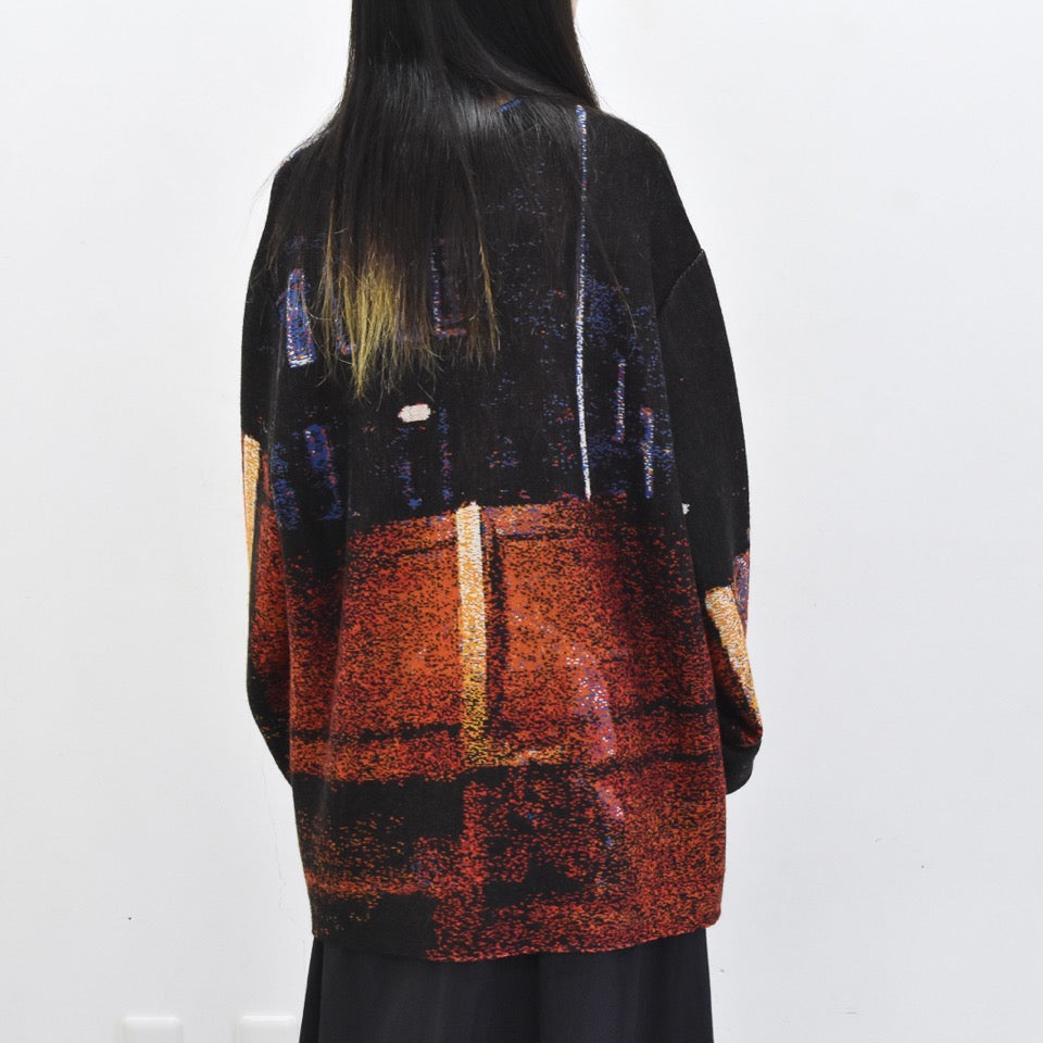 STOF / Double Exposure Knit Sweater - VOLCAN