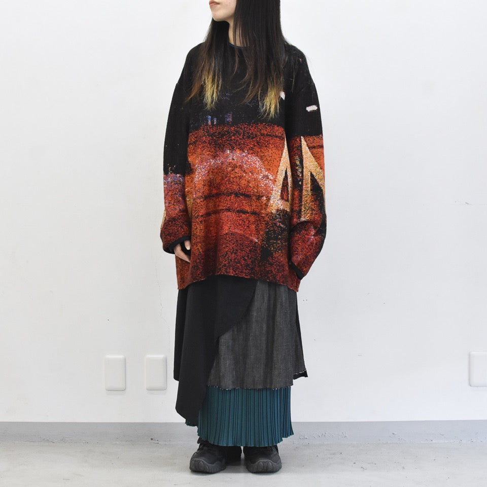 STOF / Double Exposure Knit Sweater - VOLCAN